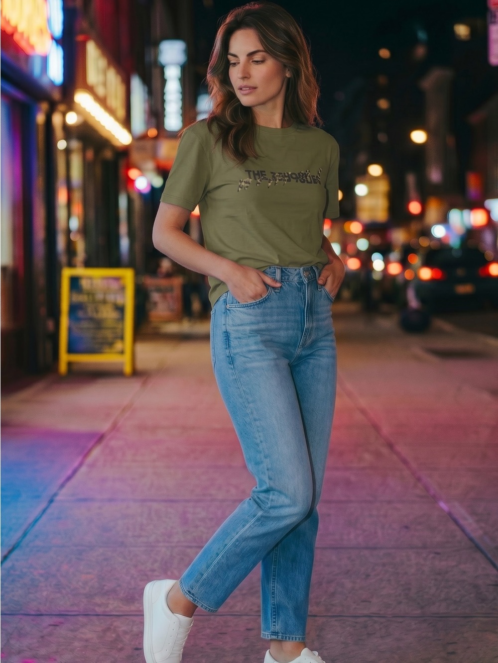 The Kooples Olive Graphic Short-Sleeve Tee.  Men’s (size medium) or Women Tee